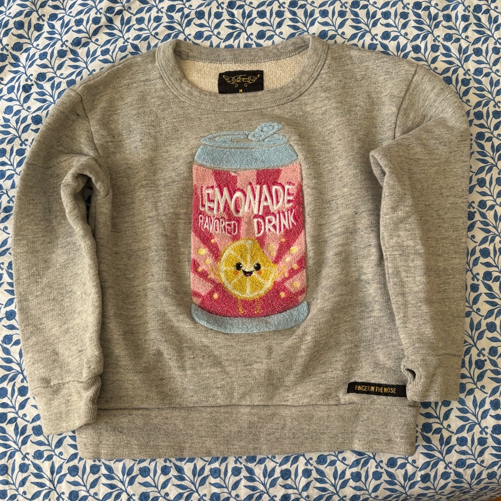 Finger in the Nose lemonade sweatshirt